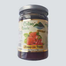 GELEIA DE MORANGO C/ PIM. 440g COLINA VERDE (24)